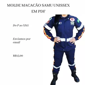 Imagem de capa para o Curso online MOLDE MACACÃO SAMU UNISSEX 