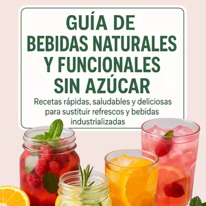 Imagen de portada para Ebook Guía de Bebidas Naturales y Funcionales Sin Azúcar