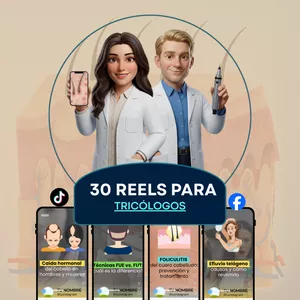 Imagen de portada para Curso online 30 vídeos narrados, animados y editables para Tricólogos + 60 Plantillas 