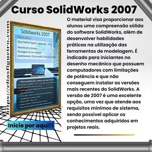 Imagem de capa para o Ebook Curso Básico de SolidWorks 2007