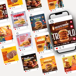 Imagem de capa para o Curso online Editaê! Canva Hamburgueria