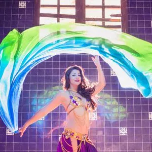 Imagen de portada para Curso online DANZA ARABE FIGURAS CON VELO