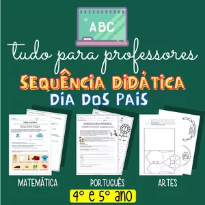 Imagem de capa para o Ebook SEQUÊNCIA DIDÁTICA: DIA DOS PAIS
