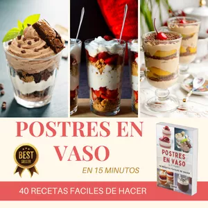 Imagen de portada para Curso online Postres en Vaso en 15 minutos 40 Recetas Fáciles de Hacer