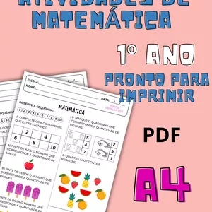 Imagem de capa para o Ebook ATIVIDADE DE MATEMÁTICA- 1º ANO