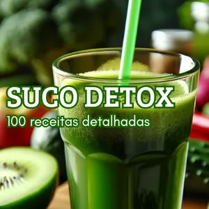 Imagem de capa para o Ebook 98 receitas de suco detox