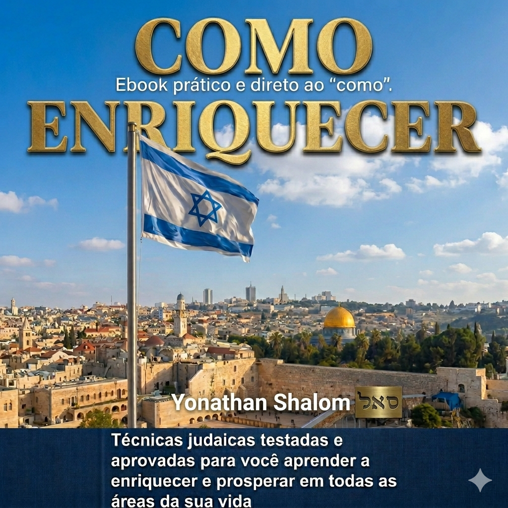 Imagem do curso Como enriquecer - Descubra o verdadeiro conhecimento judaico para enriquecer e prosperar, um livro prático e direto ao COMO fazer na prática para fazer sua vida mudar para melhor apartir de hoje