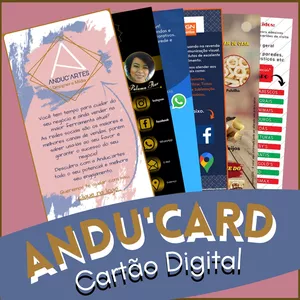Imagem principal do produto Andu'Card - Aprenda a fazer cartão digital