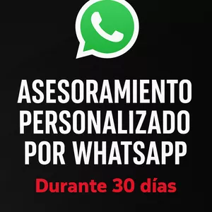 Imagen de portada para Curso online Asesoramiento 1 a 1 via Whatsapp respondemos tus dudas.