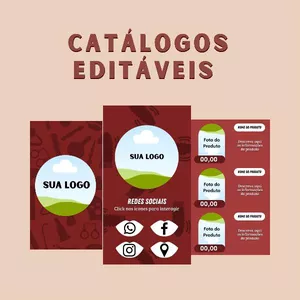Imagem principal do produto Catálogo Digital Para Produtos ou Serviços 100% Editável 