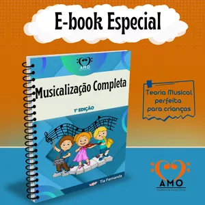 Imagem de capa para o Ebook Teoria Musical para crianças I AMO