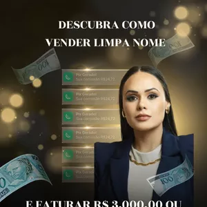 Imagem de capa para o Curso online Descubra como vender limpa nome e faturar R$ 3.000,00 ou mais por mês!