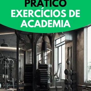 Imagem de capa para o Ebook Guia prático - Exercícios de academia