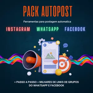 Imagem de Como postar Automático em Massa no Whatsapp facebook e Instagram criado por Rico Oliver na hotmart