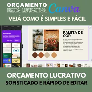 Imagem de capa para o Curso online Orçamento de Festa Lucrativo(+3Bônus) Pacotes com Templeites