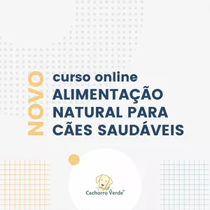 Imagem de capa para o Curso online NOVO Curso de Alimentação Natural para cães saudáveis
