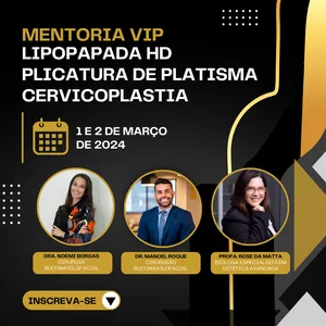 Imagem de capa para o Evento presencial  MENTORIA VIP - Lipo Papada HD - Plicatura de Platisma Cervicoplastia