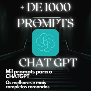 Imagem de capa para o Ebook 1000 Prompts para o ChatGPT