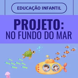 Imagem de capa para o Ebook Educação Infantil - Projeto "No fundo do mar"