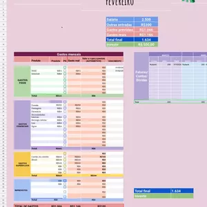 Imagem de capa para o Ebook Planilha Financeira Básica