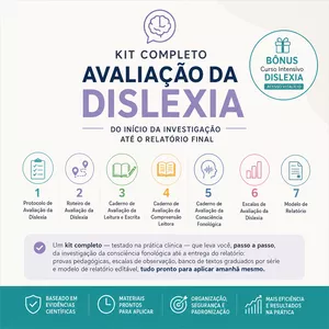 Imagem do curso Protocolo Completo de Avaliação da Dislexia 