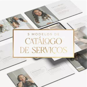 Imagem de capa para o Curso online 5 Modelos de Catálogo de Serviços Premium Para Profissionais da Estética