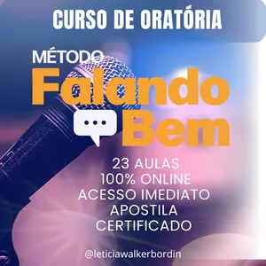 Imagem do curso Curso de Oratória Método Falando Bem