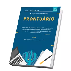 Imagem de capa para o Ebook PRONTUÁRIO - Acompanhamento Psicológico - O Mais COMPLETO - Com Anamnese Adulta