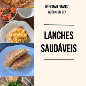 Imagem de capa para o Ebook Ebook Lanches Saudáveis