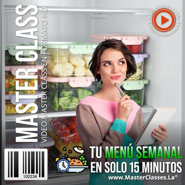 TU MENÚ SEMANAL EN SOLO 15 MINUTOS