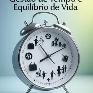 Imagem de capa para o Ebook Gestão de Tempo e Equilíbrio de Vida -  Como equilibrar as demandas da vida  pessoal e profissional sem se  sobrecarregar