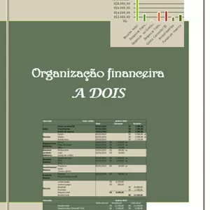 Imagem de capa para o Ebook Organização financeira A DOIS + planilha Excel