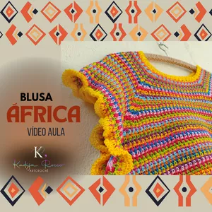 Imagem de capa para o Curso online Blusa África - Passo a Passo em vídeo aula 