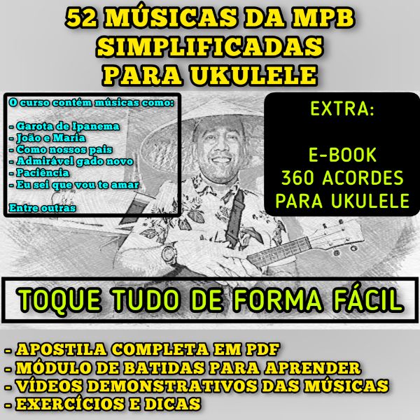 52 Musicas Da Mpb Simplificadas Para Ukulele Danilo Sales Soares Learn A New Skill Online Courses And Subscription Services Hotmart Pai, senta aqui que o jantar ta na mesa, fala um pouco tua voz ta tao presa. 52 musicas da mpb simplificadas para