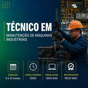 Imagem do curso Curso Técnico em Manutenção de Máquinas Industriais