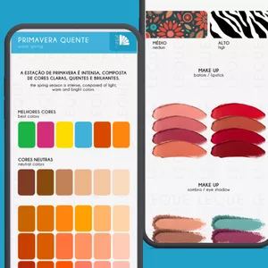 Imagem de capa para o Ebook Paleta Digital - Primavera Quente