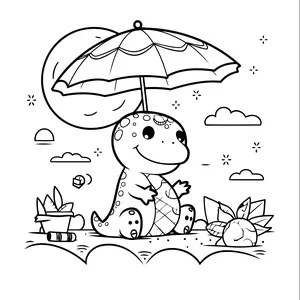 Imagen de portada para Ebook libro para colorear dinosaurios