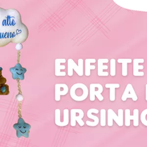 Imagem de capa para o Curso online Projeto Enfeite de Porta de Ursinho