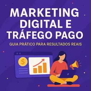 Imagem de capa para o Ebook Ebook Marketing Digital e Tráfego Pago