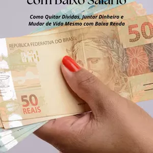Imagem de capa para o Ebook Liberdade Financeira com baixo salário 