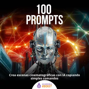 Imagen de portada para Ebook 100 Prompts para creas Videos CINEMATOGRAFICOS y REALISTAS con VEO 3 desde Cero