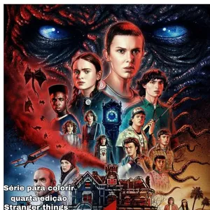 Imagem de capa para o Curso online Livro para colorir Stranger things temporada 4