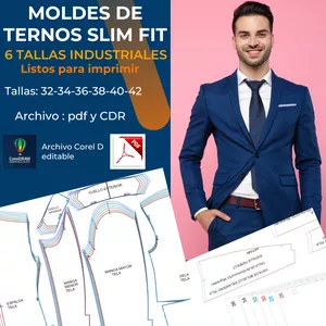 Imagen de portada para Curso online Moldes de ternos Slim Fit