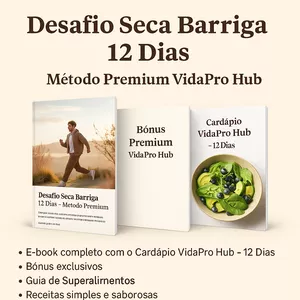 Imagem de capa para o Ebook Desafio Seca Barriga 12 Dias – Método Premium VidaPro Hub