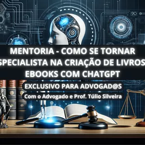 Imagem de capa para o Curso online Inteligência Artificial na Criação de Livros e E-books Exclusivo para Advogad@s