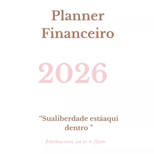 Imagem de capa para o Ebook Planner Financeiro 2026