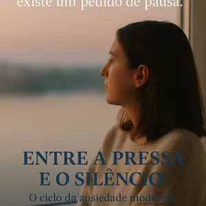 Imagem de capa para o Ebook Entre a Pressa e o Silêncio: O Ciclo da Ansiedade Moderna