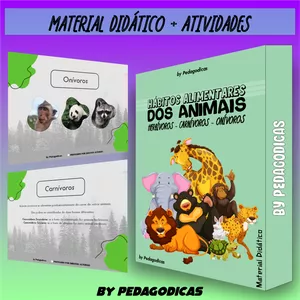 Imagem de capa para o Ebook Hábitos Alimentares dos Animais - Material Didático