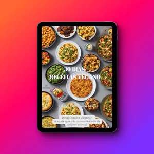 Imagem de capa para o Ebook Receita vegana 30 dias