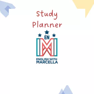 Imagem de capa para o Ebook Study Planner - English With Marcella